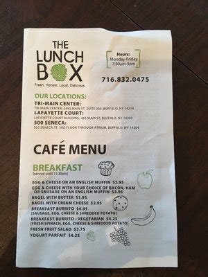 the lunch box buffalo menu